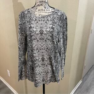 Banana Republic‎ Malibu tee snake print top sz large